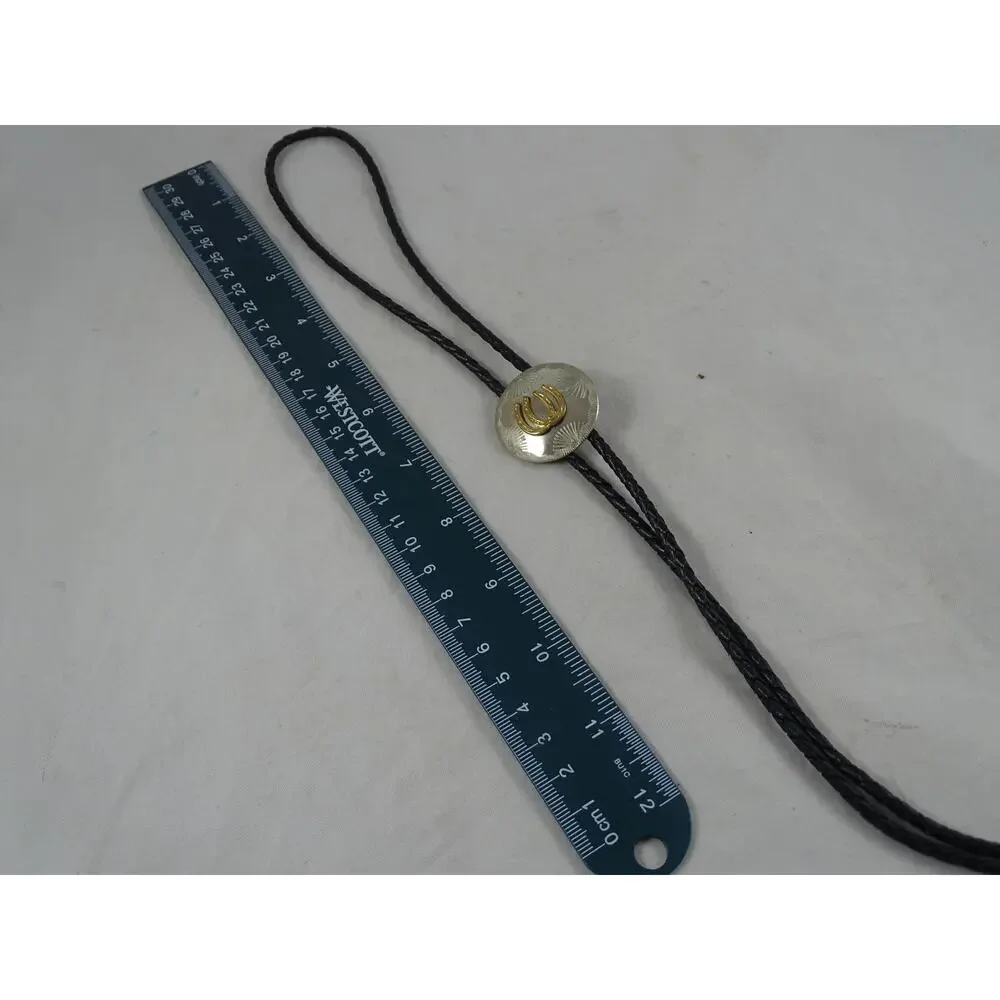 Vintage Western Bolo Tie Mixed Metal Mini Neckwear